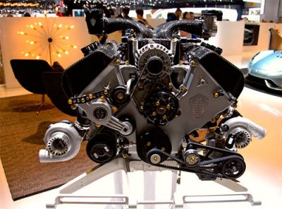 Найпотужніший двигун автомобіля Koenigsegg Regera