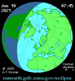Сонячне затемнення 10 червня 2021 року